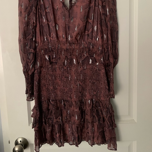 Rebecca Taylor snake print smoked clip dress - Picture 12 of 12